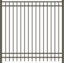Aluminum fence commercial use