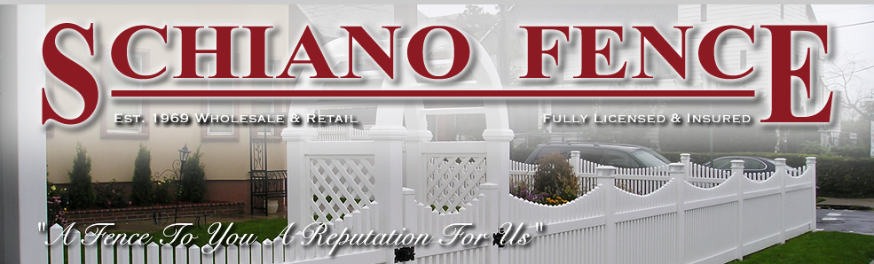 Fence Product Literature and Brochures New York. Schiano Fence. Queens. Nassau County. Suffolk County.