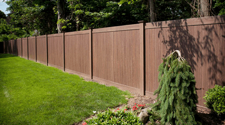 PVC Wood Grain Fence Sales and Installations throughout Long Island, New York and the Tri-State Area.