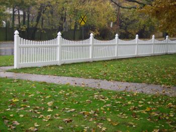 Avondale Scallop PVC Fence #4