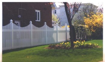 Hampton Scallop PVC Fence #3