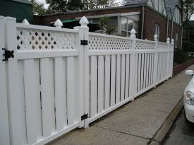 Melbourne with Lattice PVC Fence