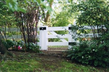 Post and Rail PVC Fence #2